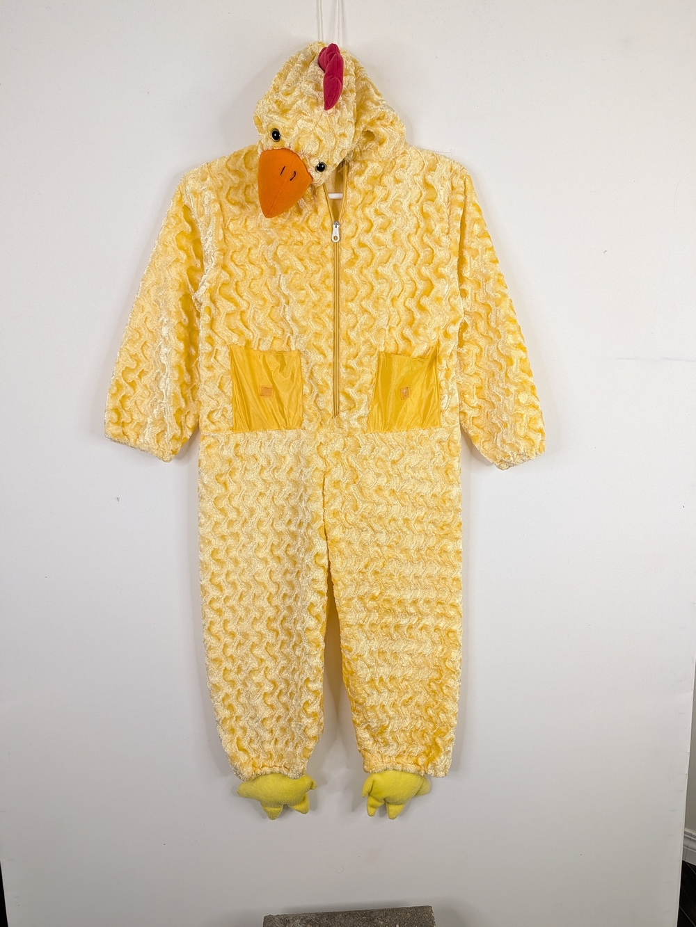 Kids Yellow Plush Chick One-Piece Costume